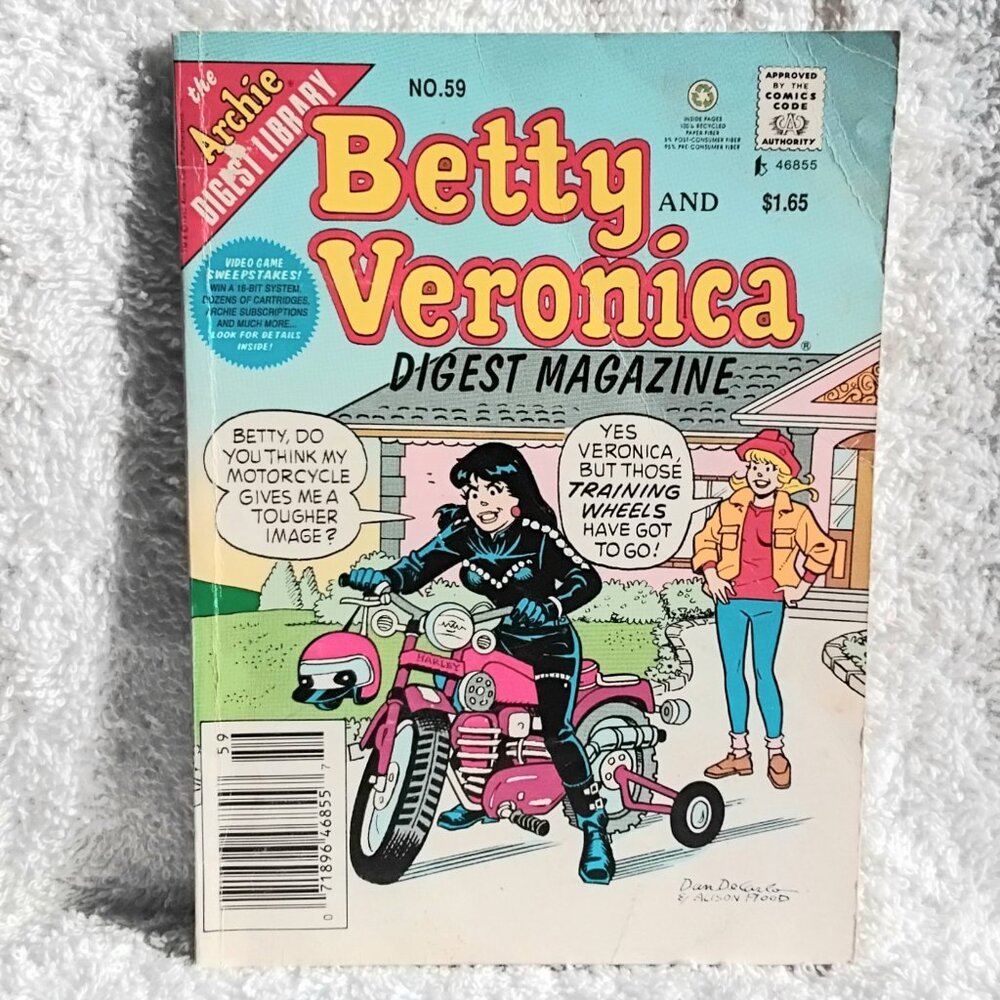 5/$20 1993 Betty and Veronica Digest Magazine No. 59!!